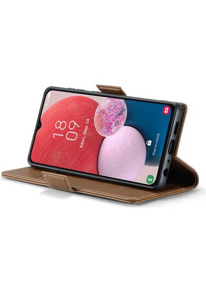 Samsung Galaxy A13 4G/5G/A04S 4G/A04 4G/M13 5g Cüzdan Kılıfı Rfıd Engelleme Deri Stand Telefon Kapağı (Yurt Dışından)