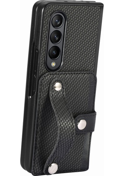 Samsung Galaxy Z Fold5 5g Kart Yuvası Telefon Kapağı, Pu Deri+Pc Bileklik Kickstand Cep Telefon Kılıfı (Yurt Dışından) fırsatları