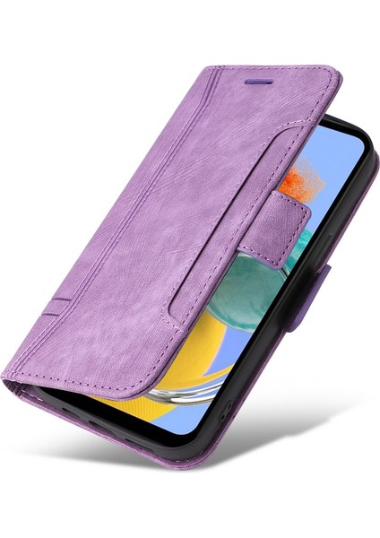 Samsung Galaxy M14/F14 5g Baskılı Çizgi Cüzdan Stand Kapağı Pu Deri Telefon Kılıfı (Yurt Dışından) indirimleri