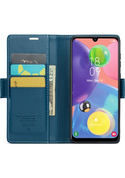 Samsung Galaxy A70/A70S Cüzdan Stand Telefon Deri Kılıfı Rfıd Engelleme Telefon Kapağı (Yurt Dışından)