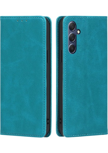 Samsung Galaxy M54 5G/F54 5g Buzağı Doku Deri Kapak Standı Cüzdan Telefon Kılıfı (Yurt Dışından)