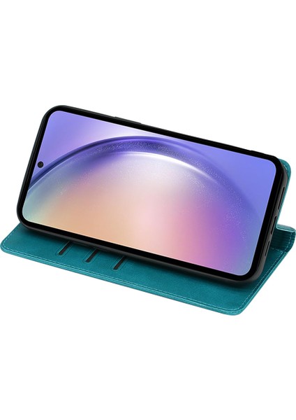 Samsung Galaxy M54 5G/F54 5g Buzağı Doku Deri Kapak Standı Cüzdan Telefon Kılıfı (Yurt Dışından)