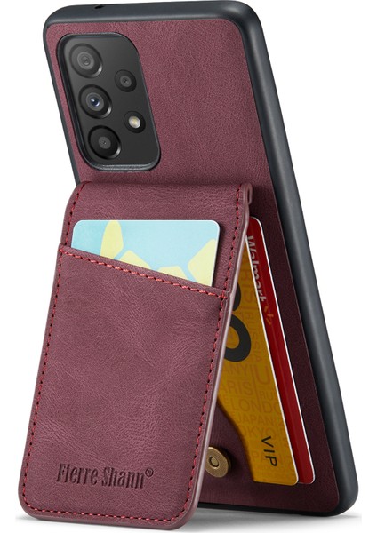 Samsung Galaxy A52 4G/5G/A52S 5g Pu Deri+Tpu Kickstand Shell Rfıd Engelleme Kart Tutucu Telefon Kılıfı (Yurt Dışından) fiyatları