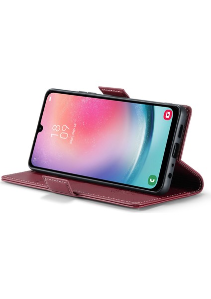 Samsung Galaxy A24 4g Rfıd Engelleme Telefon Kılıfı Pu Deri Cüzdan Stand Kapağı (Yurt Dışından)