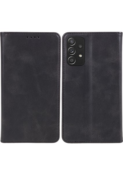 Samsung Galaxy A32 5G/M32 5g Cüzdan Pu Deri Telefon Kapağı Buzağı Dokusu Stand Telefon Kılıfı (Yurt Dışından)