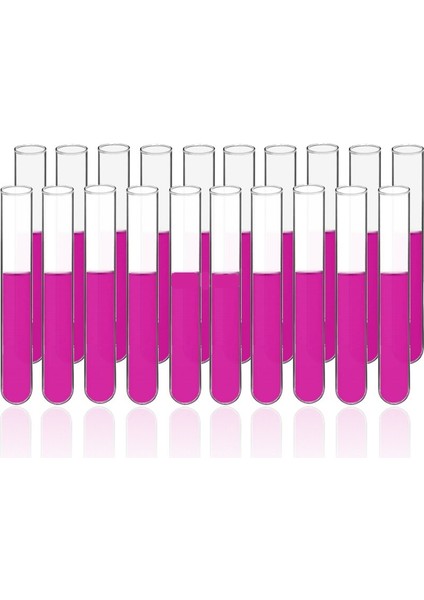 Cam Deney Tüpü (12x75 mm) - 20 Adetlik Set - Hacim: 6 mL - Isıya Dayanıklı