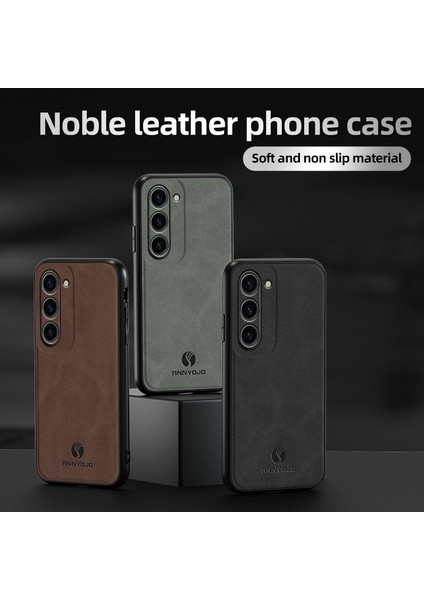 Samsung Galaxy S23 Plus Pu Deri Kaplamalı Pc+ Tpu Kapak Manyetik Araba Montaj Telefon Kılıfı (Yurt Dışından) indirimleri