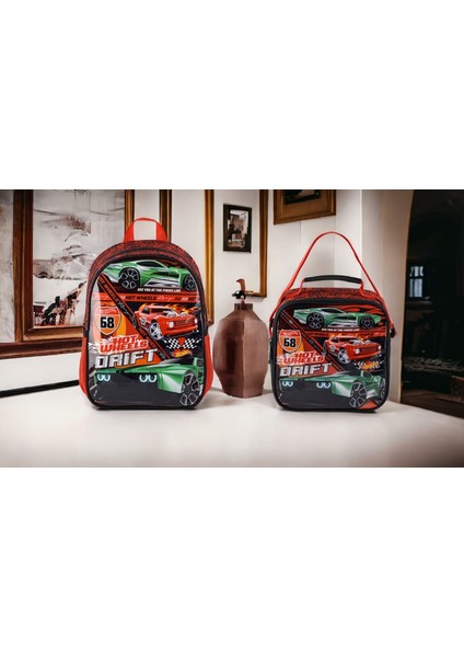 Hot Wheels Ilkokul Çantası Hawk Drıft ve Beslenme Çantası