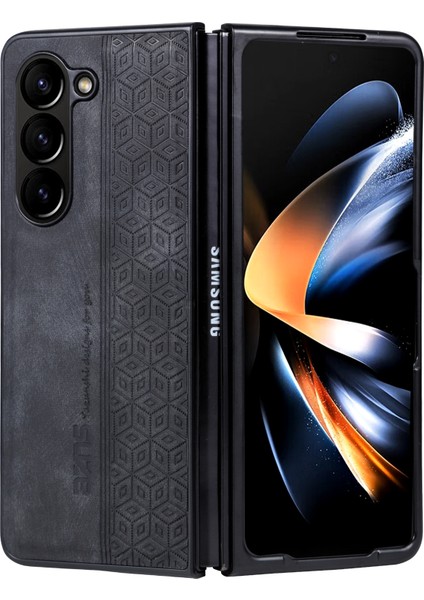 Samsung Galaxy Z Fold5 5g Baskılı Telefon Kılıfı Pu Deri+ Pc Katlanır Telefon Kapağı (Yurt Dışından)