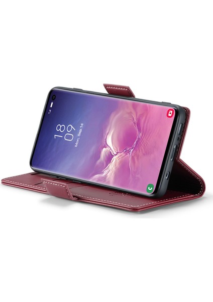 Samsung Galaxy S10 Pu Deri Rfıd Engelleme Kılıfı Cüzdan Stand Telefon Kapağı (Yurt Dışından) fırsatları