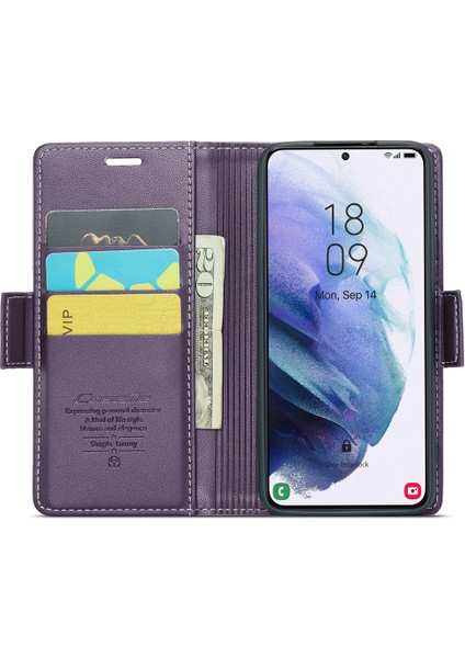 Samsung Galaxy S21 Plus 5g Rfıd Engelleme Cüzdan Şok Geçirmez Kılıf Deri Deri Stand Telefon Kapağı (Yurt Dışından) fiyatları