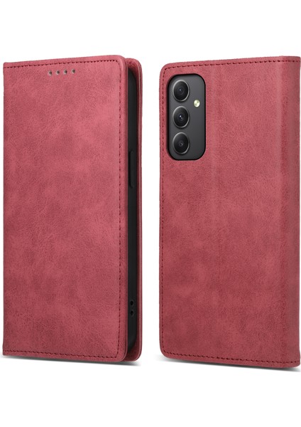 Samsung Galaxy A34 5g Telefon Kılıfı, Pu Deri Stand Rfıd Engelleme Cüzdan Kapağı (Yurt Dışından)