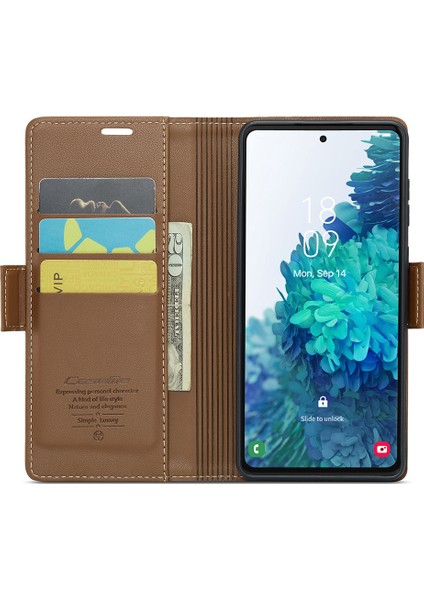 Samsung Galaxy S20 FE/S20 Fe 5G/S20 Fe 2022/S20 Lite Telefon Deri Kılıfı Rfıd Blowantıce Cülü Kapak (Yurt Dışından) fiyatları