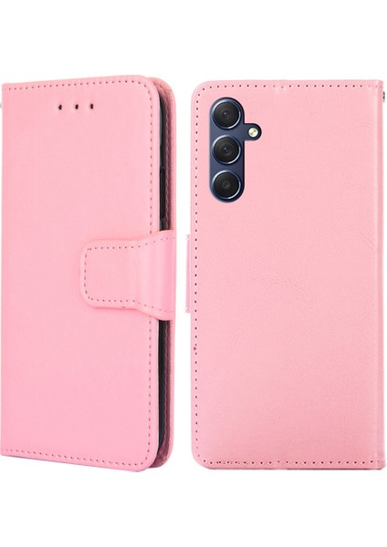 Samsung Galaxy M54 5G/F54 5g Telefon Kılıfı Dokulu Cüzdan Stand Güçlü Manyetik Kapatma Pu Deri Kapak (Yurt Dışından)