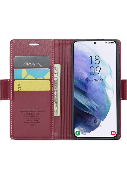 Samsung Galaxy S21 Plus 5g Rfıd Engelleme Cüzdan Şok Geçirmez Kılıf Deri Deri Stand Telefon Kapağı (Yurt Dışından) fiyatları