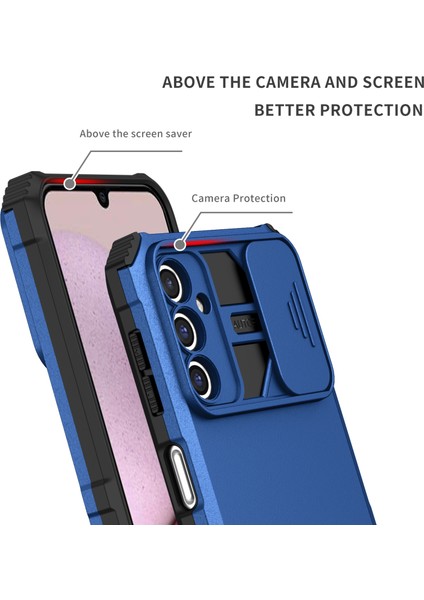 Samsung Galaxy A14 5g Kickstand Telefon Kasası Slayt Kamera Koruması Pc+ Tpu Kapağı (Yurt Dışından) fırsatları
