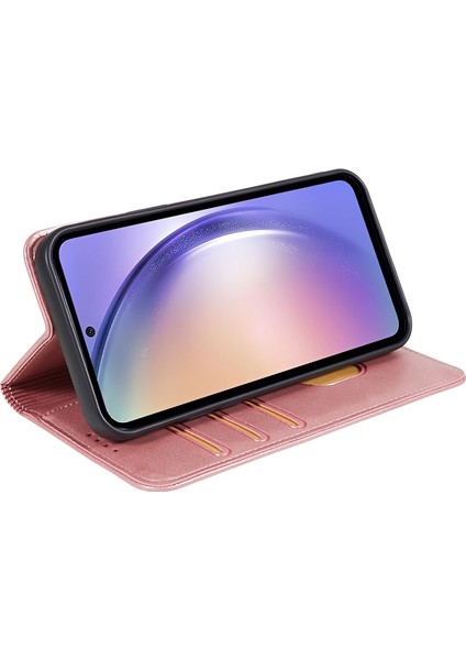 Samsung Galaxy A22 5g Tpu+Pu Deri Kılıf Buzağı Doku Doku Cüzdan Anti-Drop Telefon Stand Kapağı (Yurt Dışından)