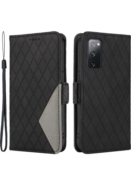 Samsung Galaxy S20 FE/S20 Fe 5G/S20 Fe 2022/S20 Lite Deri Kılıf Renklemli Rhombus Baskalı Stand Telefon Kapağı (Yurt Dışından) fiyatları