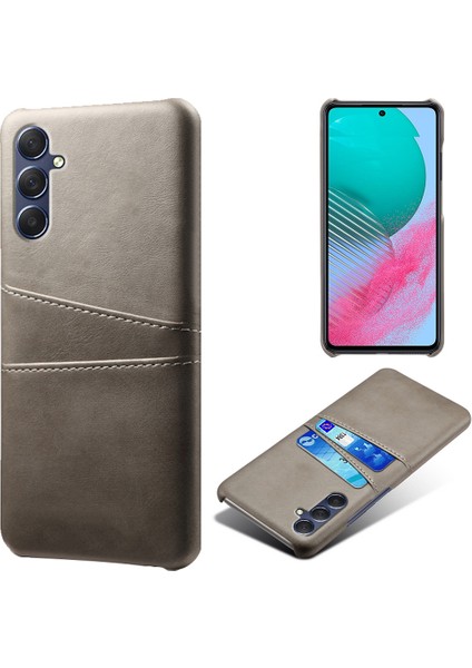 Samsung Galaxy M54 5G/F54 5g Çift Kart Yuvaları Telefon Kılıfı Pu Deri Kaplamalı Sert Pc Arka Kapak (Yurt Dışından)