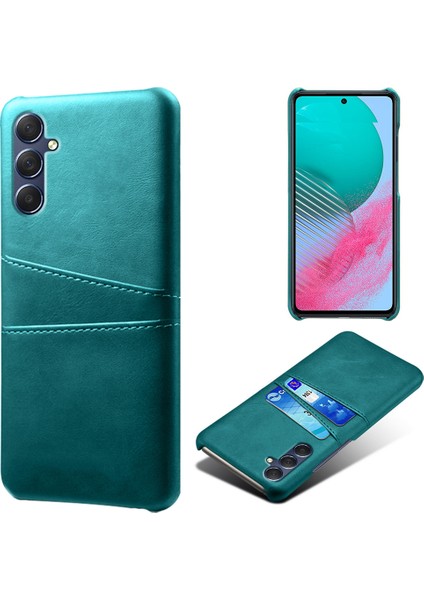 Samsung Galaxy M54 5G/F54 5g Çift Kart Yuvaları Telefon Kılıfı Pu Deri Kaplamalı Sert Pc Arka Kapak (Yurt Dışından)