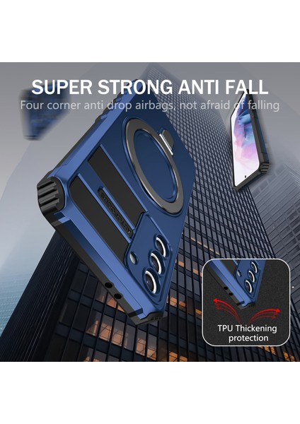 Samsung Galaxy S21 Plus 5g Manyetik Metal Yüzük Cep Telefon Kılıfı Pc+ Tpu Telefon Kickstand Cover (Yurt Dışından) fırsatları