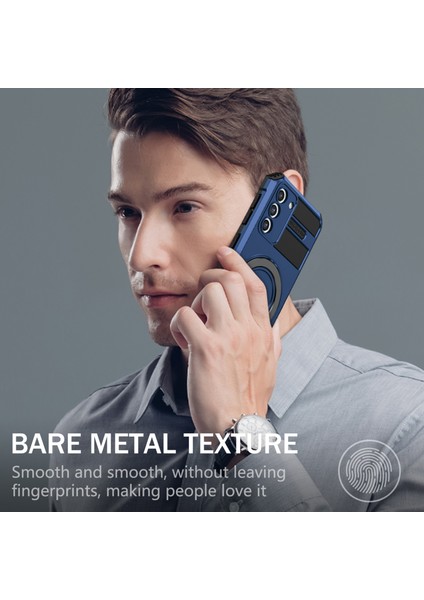 Samsung Galaxy S21 Plus 5g Manyetik Metal Yüzük Cep Telefon Kılıfı Pc+ Tpu Telefon Kickstand Cover (Yurt Dışından) indirimleri