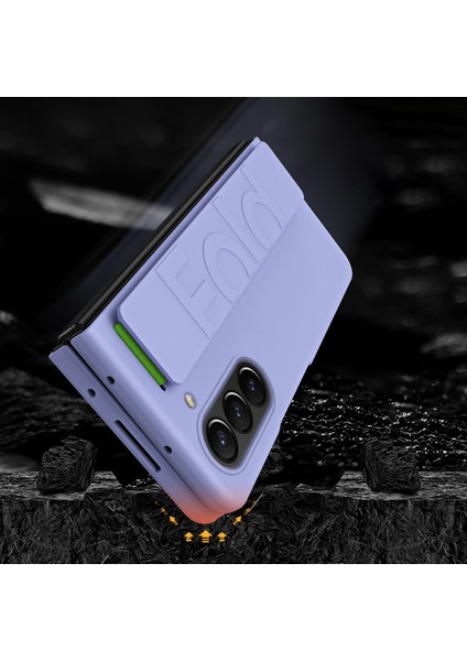 Samsung Galaxy Z Fold5 5g Bilek Kayışı Telefon Kılıfı, Kıvrık Önleyici Kauçuklu Pc Telefon Kapağı (Yurt Dışından)