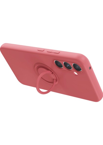 Samsung Galaxy A34 5g Sıvı Silikon Koruyucu Kapak Yüzüğü Kickstand Telefon Kılıfı Bilek Ipi (Yurt Dışından)