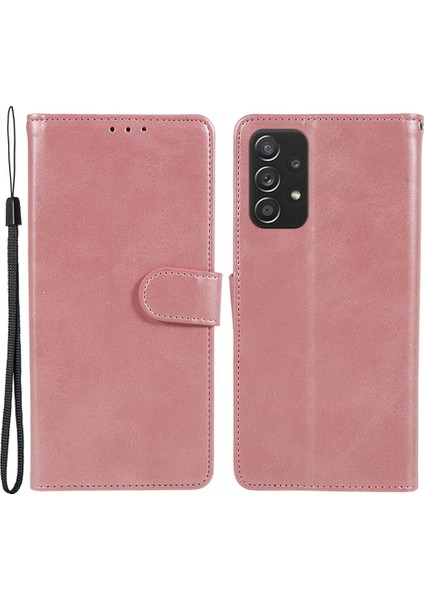 Samsung Galaxy A53 5g Buzağı Doku Katlama Stand Kapağı Deri Cüzdan Telefon Kılıfı (Yurt Dışından)