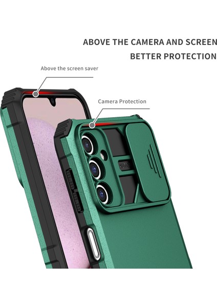 Samsung Galaxy A14 5g Kickstand Telefon Kasası Slayt Kamera Koruması Pc+ Tpu Kapağı (Yurt Dışından) fırsatları
