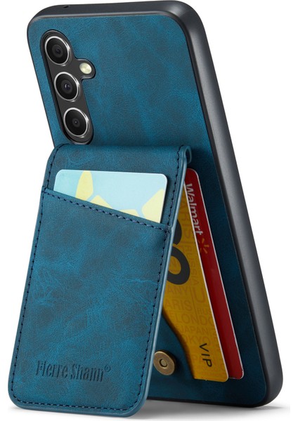 Samsung Galaxy A34 5g Pu Deri+Tpu Kabuk Rfıd Blowıng Kart Tutucu Kıckstand Telefon Kılıfı (Yurt Dışından) fiyatları