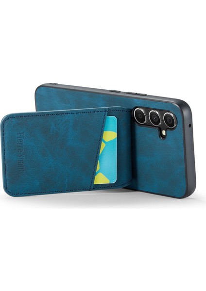 Samsung Galaxy A34 5g Pu Deri+Tpu Kabuk Rfıd Blowıng Kart Tutucu Kıckstand Telefon Kılıfı (Yurt Dışından) modelleri