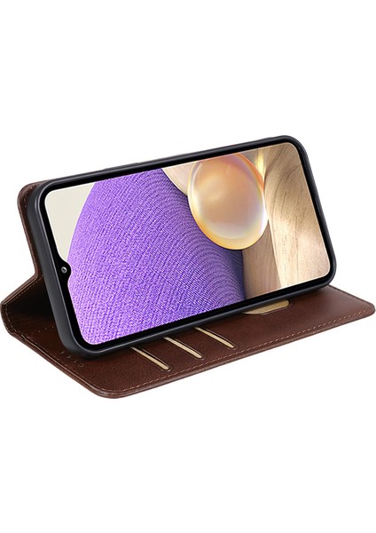 Samsung Galaxy A34 5g Etkiye Dayanıklı Pu Deri Deri Telefon Kasası Buzağı Doku Cüzdan Kapağı Stand (Yurt Dışından) indirimleri