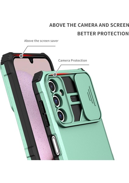 Samsung Galaxy A14 5g Kickstand Telefon Kasası Slayt Kamera Koruması Pc+ Tpu Kapağı (Yurt Dışından) fırsatları