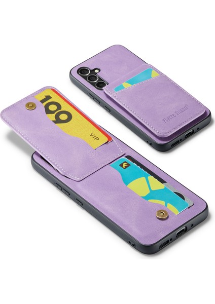 Samsung Galaxy A34 5g Pu Deri+Tpu Kabuk Rfıd Blowıng Kart Tutucu Kıckstand Telefon Kılıfı (Yurt Dışından) fırsatları