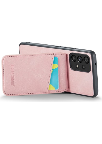 Samsung Galaxy A23 4G/A23 5g (Global Sürüm) Kart Yuvaları Pu Deri+Kickstand ile Tpu Telefon Kılıfı (Yurt Dışından) modelleri