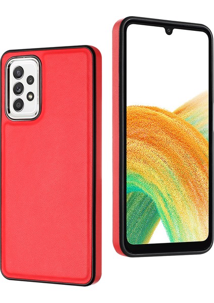Samsung Galaxy A33 5g Pu Deri Kaplamalı Tpu Fall Anti-Fall Case Telefon Kapağı (Yurt Dışından) fiyatları