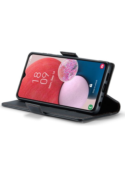 Samsung Galaxy A13 4G/5G/A04S 4G/A04 4G/M13 5g Cüzdan Kılıfı Rfıd Engelleme Deri Stand Telefon Kapağı (Yurt Dışından)