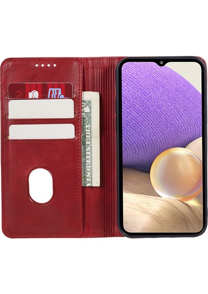 Samsung Galaxy M54 5G/F54 5g Anti-Drop Pu Deri Stand Buzağı Dokusu Cüzdan Telefon Kapağı (Yurt Dışından) fırsatları