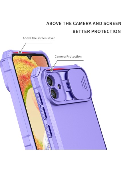 Samsung Galaxy A04 4g Pc+ Tpu Telefon Koruyucusu Slayt Kamera Kapağı ile Kickstand Case (Yurt Dışından) fiyatları