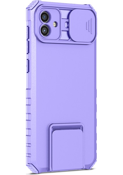 Samsung Galaxy A04 4g Pc+ Tpu Telefon Koruyucusu Slayt Kamera Kapağı ile Kickstand Case (Yurt Dışından) modelleri