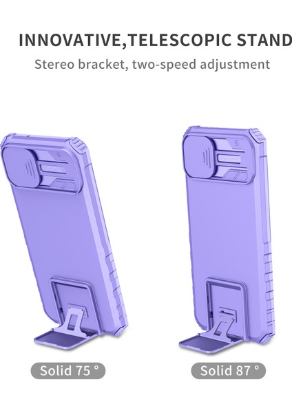 Samsung Galaxy A04 4g Pc+ Tpu Telefon Koruyucusu Slayt Kamera Kapağı ile Kickstand Case (Yurt Dışından) fırsatları