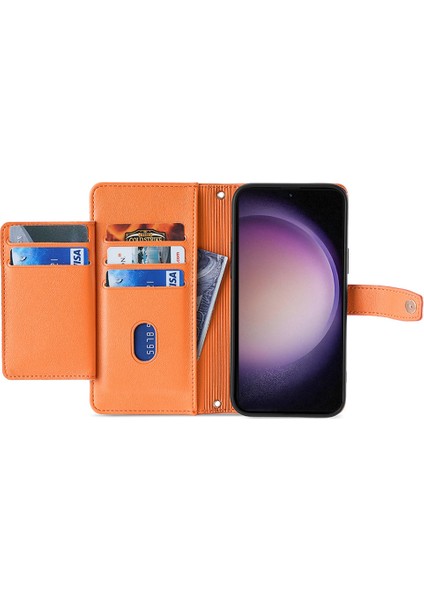 Samsung Galaxy M54 5G/F54 5g Folio Flip Stand Cüzdan Kılıfı Zipper Cep Pu Deri Telefon Kapağı (Yurt Dışından) fırsatları