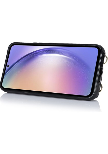 Samsung Galaxy A54 5g Fermuar Cüzdan Deri Kaplamalı Tpu Kılıf Döner Yüzük Kickstand Telefon Kapağı (Yurt Dışından) indirimleri