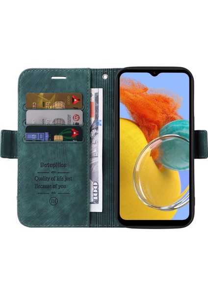 Samsung Galaxy M14/F14 5g Baskılı Çizgi Cüzdan Stand Kapağı Pu Deri Telefon Kılıfı (Yurt Dışından) fiyatları