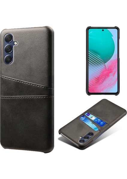 Samsung Galaxy M54 5G/F54 5g Çift Kart Yuvaları Telefon Kılıfı Pu Deri Kaplamalı Sert Pc Arka Kapak (Yurt Dışından)