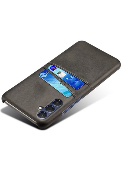 Samsung Galaxy M54 5G/F54 5g Çift Kart Yuvaları Telefon Kılıfı Pu Deri Kaplamalı Sert Pc Arka Kapak (Yurt Dışından) modelleri