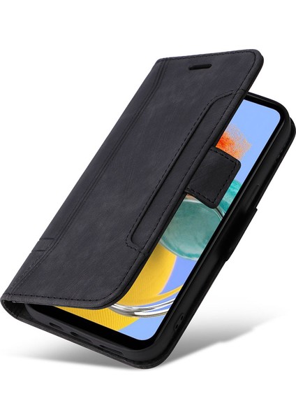 Samsung Galaxy M14/F14 5g Baskılı Çizgi Cüzdan Stand Kapağı Pu Deri Telefon Kılıfı (Yurt Dışından) indirimleri