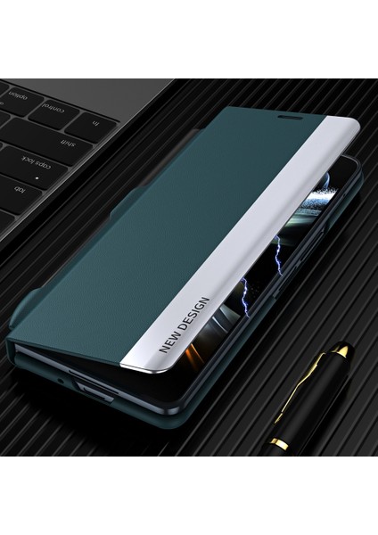 Samsung Galaxy Z Fold5 5g Şok Geçirmez Kasa Pu Deri+Pc Telefon Kapağı Kalemle (Yurt Dışından) indirimleri