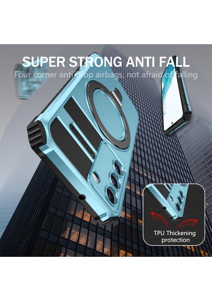 Magsafe Pc+Tpu Kickstand Telefon Kapağı ile Uyumlu Samsung Galaxy S22 5g Manyetik Kasa (Yurt Dışından) fırsatları